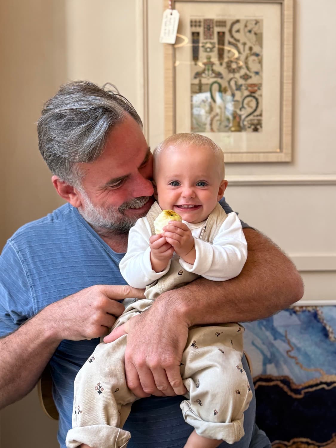 Shane Williams with his daughter Delphi.